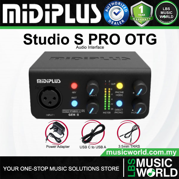 Midiplus Studio Pro OTG Series USB Audio Interface (Studio Valve Studio M Studio S Studio 2 Studio 4)