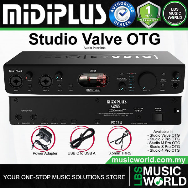 Midiplus Studio Pro OTG Series USB Audio Interface (Studio Valve Studio M Studio S Studio 2 Studio 4)