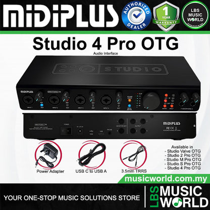 Midiplus Studio Pro OTG Series USB Audio Interface (Studio Valve Studio M Studio S Studio 2 Studio 4)