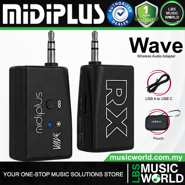 Midiplus WAVE Stereo Wireless Audio Adapter with Low Latency
