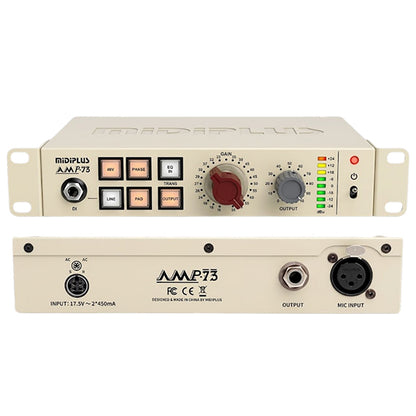 MIDIPLUS AMP·73 Analog Microphone Preamplifier with Switchable Transformers