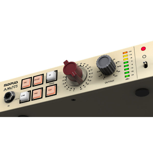 MIDIPLUS AMP·73 Analog Microphone Preamplifier with Switchable Transformers