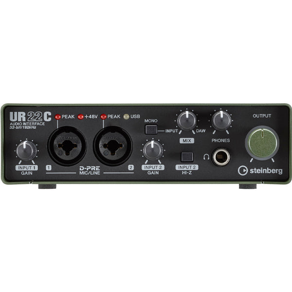 Steinberg UR22C 2X2 USB Type C Audio Interface with Cubase and Mic Cable (UR22)