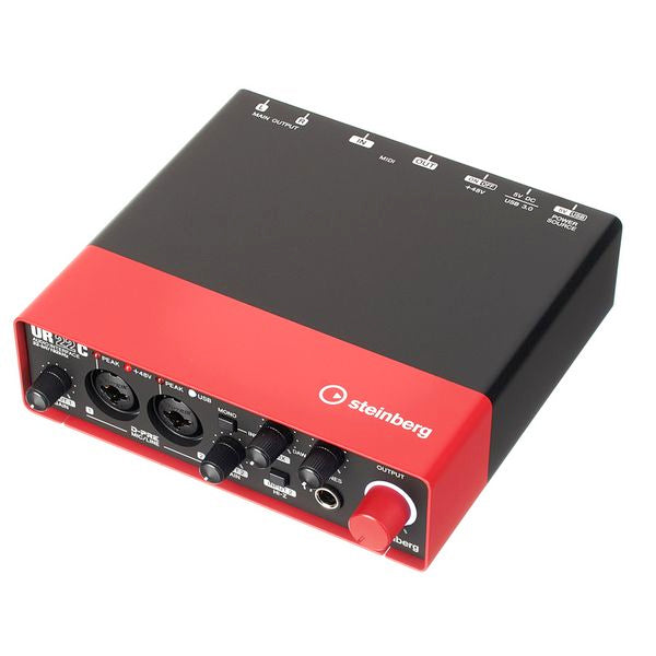 Steinberg UR22C 2X2 USB Type C Audio Interface with Cubase and Mic Cable (UR22)