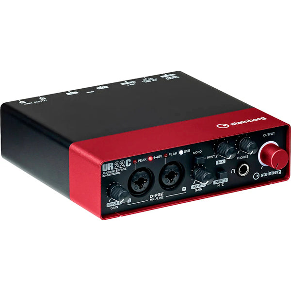 Steinberg UR22C 2X2 USB Type C Audio Interface with Cubase and Mic Cable (UR22)