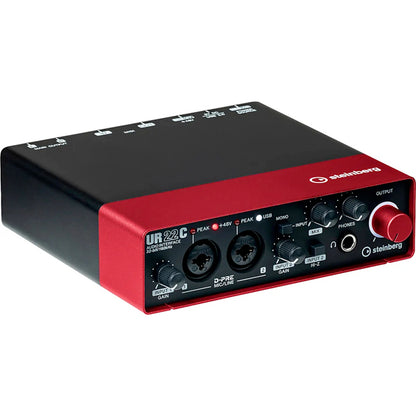 Steinberg UR22C 2X2 USB Type C Audio Interface with Cubase and Mic Cable (UR22)