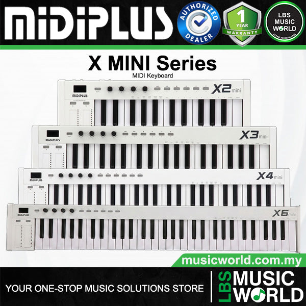 Midiplus X Mini Series Portable Plug and Play USB Midi Keyboard Controller (X2 X3 X4 X6)