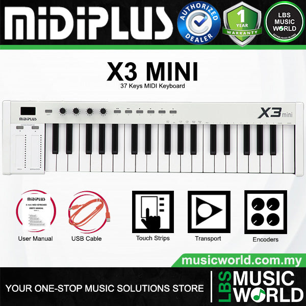 Midiplus X Mini Series Portable Plug and Play USB Midi Keyboard Controller (X2 X3 X4 X6)