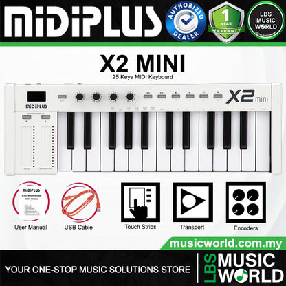 Midiplus X Mini Series Portable Plug and Play USB Midi Keyboard Controller (X2 X3 X4 X6)