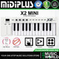 Midiplus X Mini Series Portable Plug and Play USB Midi Keyboard Controller (X2 X3 X4 X6)