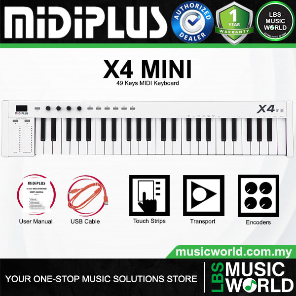 Midiplus X Mini Series Portable Plug and Play USB Midi Keyboard Controller (X2 X3 X4 X6)