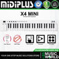 Midiplus X Mini Series Portable Plug and Play USB Midi Keyboard Controller (X2 X3 X4 X6)