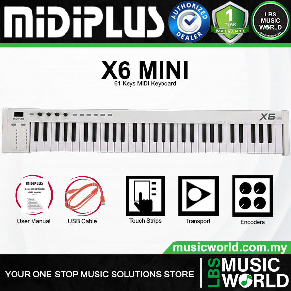 Midiplus X Mini Series Portable Plug and Play USB Midi Keyboard Controller (X2 X3 X4 X6)