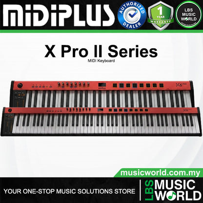 Midiplus XPro II Series Semi Weighted MIDI Keyboard Controller with Built in 128 Sounds (X6 X8)