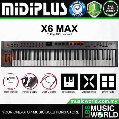 Midiplus X MAX Series Semi Weighted USB Midi Keyboard Controller (X4 X6 X8)