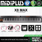 Midiplus X MAX Series Semi Weighted USB Midi Keyboard Controller (X4 X6 X8)