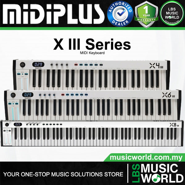 Midiplus XIII Series USB Midi Keyboard Controller with Built-In Smart Scale (X4III X6III X8III)