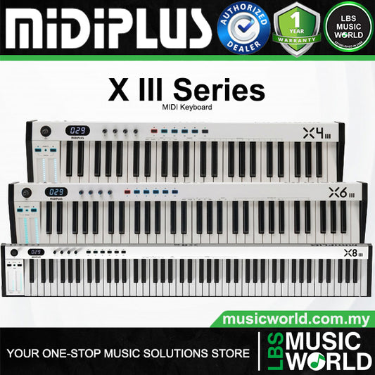 Midiplus XIII Series USB Midi Keyboard Controller with Built-In Smart Scale (X4III X6III X8III)