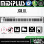 Midiplus XIII Series USB Midi Keyboard Controller with Built-In Smart Scale (X4III X6III X8III)