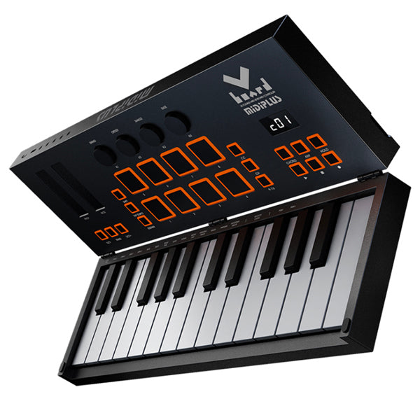 Midiplus Vboard Series Folding USB Midi Keyboard Controller with Built-In Smart Scales (Vboard 25 Vboard 49)