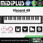 Midiplus Vboard Series Folding USB Midi Keyboard Controller with Built-In Smart Scales (Vboard 25 Vboard 49)