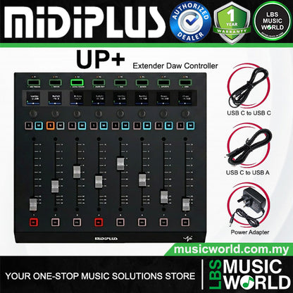 Midiplus UP Series 8 Channel Daw Controller with Touch Sensitive Motorized Faders (UP UP+)