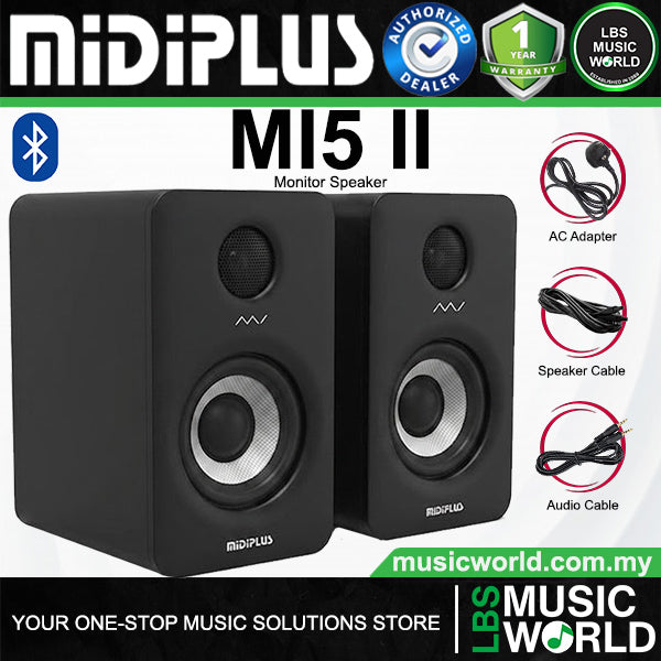 Midiplus MI II Series Active Studio Monitor Speaker with Bluetooth - Pair (MI3 MI5)