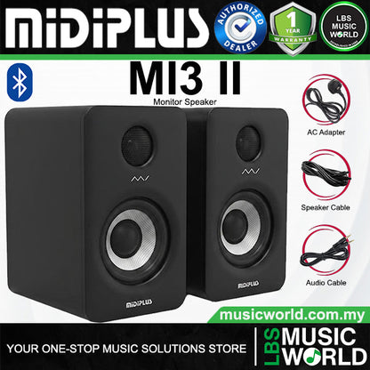 Midiplus MI II Series Active Studio Monitor Speaker with Bluetooth - Pair (MI3 MI5)