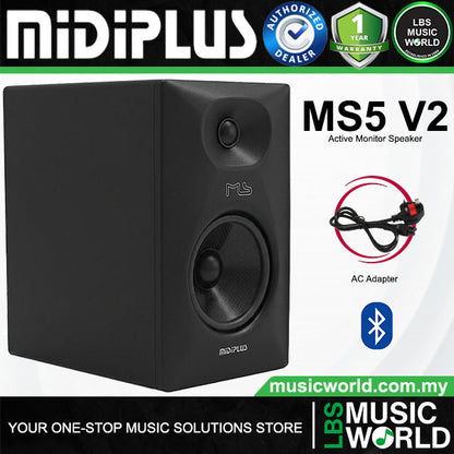 Midiplus MS Series V2 Active Studio Monitor Speaker with Bluetooth (MS5 MS6)