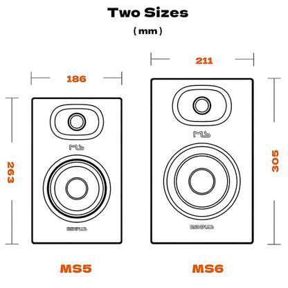Midiplus MS Series V2 Active Studio Monitor Speaker with Bluetooth (MS5 MS6)