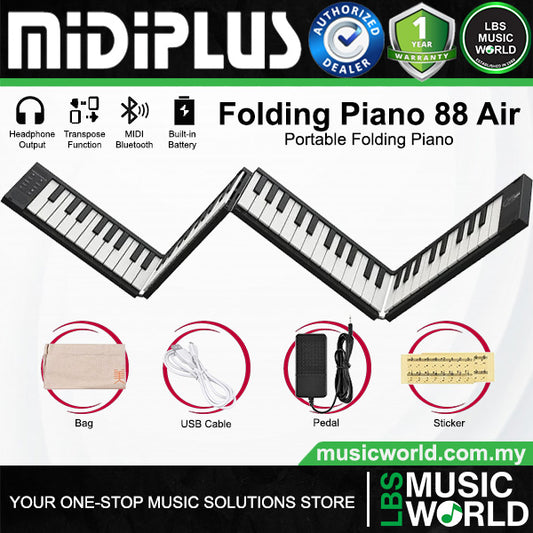Midiplus Folding Piano 88 Air Rechargeable Portable Keyboard with Bluetooth MIDI