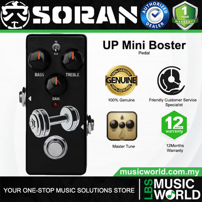 Soran UP! Analog Boost and Overdrive Mini Guitar Effect Pedal with True Bypass (JBS-01)