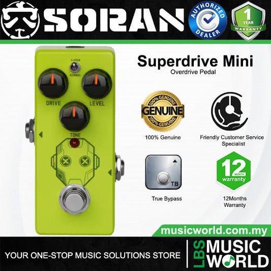 SORAN Super Drive Dual Mode Overdrive Mini Guitar Effect Pedal (JOD-01)