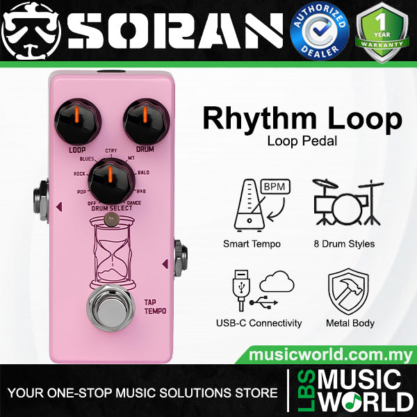 SORAN Rhythm Loop Mini Effects Pedal for Electric Guitar (JLP-01)