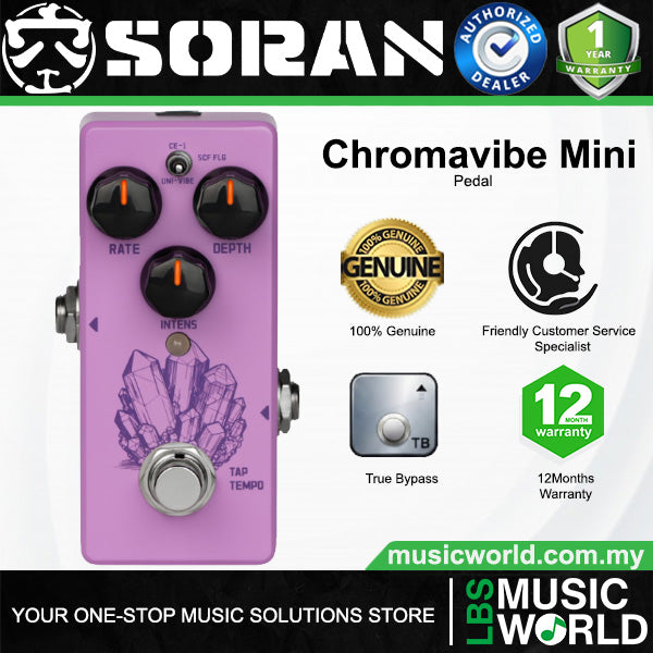 SORAN Chromavibe Mini Modulation Guitar Effect Pedal Foot Switch Processor (JMD-01)