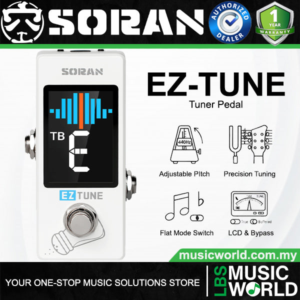 SORAN EZ-TUNE Chromatic Mini Pedal for String Instruments (JTU-01A)
