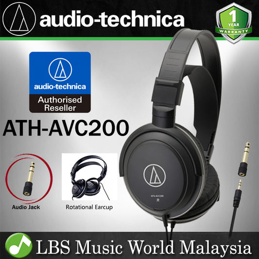 Audio-Technica ATH-AVC200 SonicPro Over Ear Headphone with Closed Back Dynamic (AVC200)