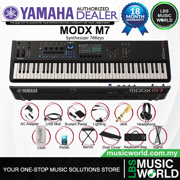 Yamaha MODX M7 76 key Performance Synthesizer Workstation Keyboard (MODXM7)