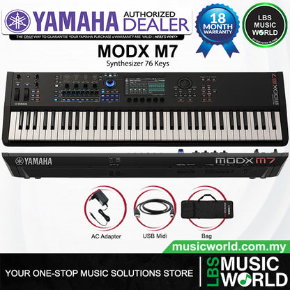 Yamaha MODX M7 76 key Performance Synthesizer Workstation Keyboard (MODXM7)