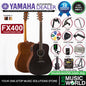 Yamaha FX400 Dreadnought Body Spruce Top Acoustic Electric Guitar with Gig Bag