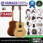 Yamaha FX400 Dreadnought Body Spruce Top Acoustic Electric Guitar with Gig Bag