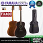 Yamaha FX400 Dreadnought Body Spruce Top Acoustic Electric Guitar with Gig Bag