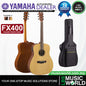 Yamaha FX400 Dreadnought Body Spruce Top Acoustic Electric Guitar with Gig Bag