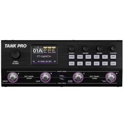 M-VAVE Tank Pro Portable Multi Effect Pedal with Built In Battery and Bluetooth