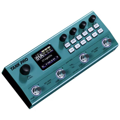 M-VAVE Tank Pro Portable Multi Effect Pedal with Built In Battery and Bluetooth