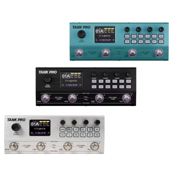 M-VAVE Tank Pro Portable Multi Effect Pedal with Built In Battery