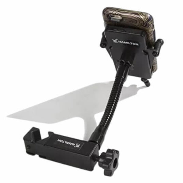 Hamilton KB125E Adjustable Smartphone Holder with Gooseneck and Tube Clamp - Black