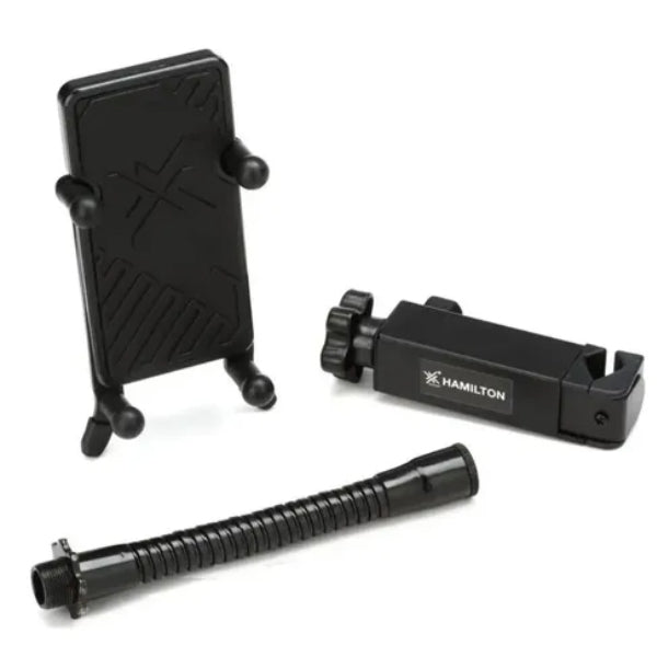 Hamilton KB125E Adjustable Smartphone Holder with Gooseneck and Tube Clamp - Black