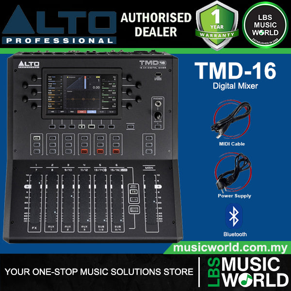 Alto Professional TMD16 16 Channel Compact Digital Mixer With Bluetooth And USB
