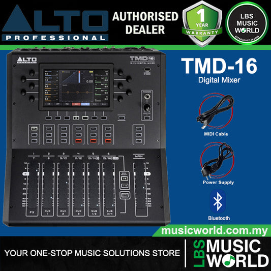 Alto Professional TMD16 16 Channel Compact Digital Mixer With Bluetooth And USB